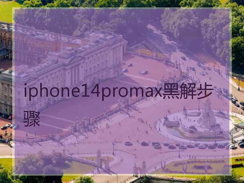 iphone14promax黑解步骤