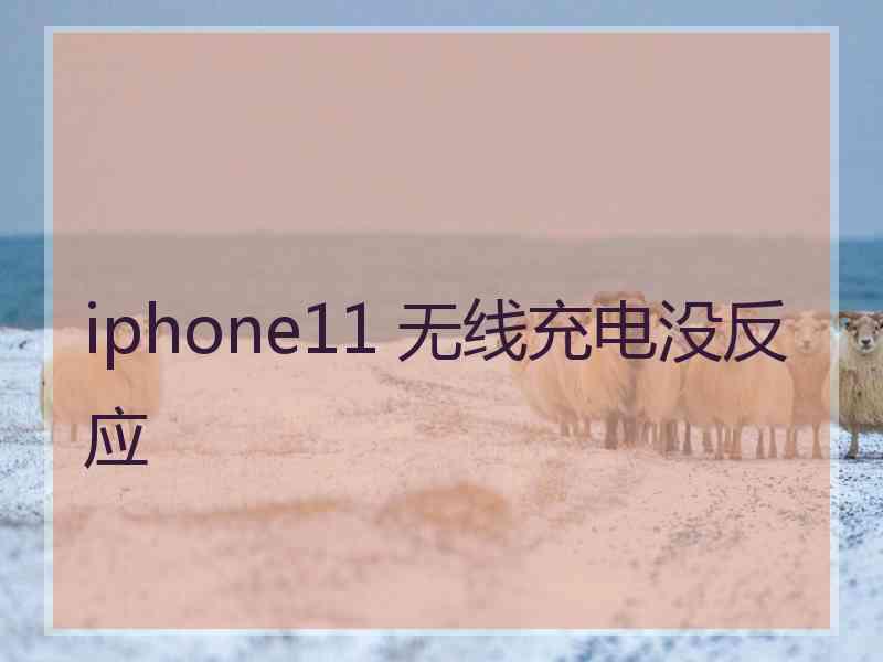 iphone11 无线充电没反应