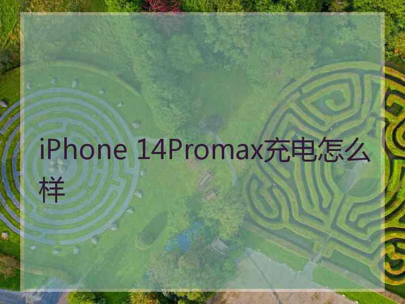 iPhone 14Promax充电怎么样