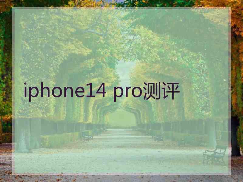 iphone14 pro测评