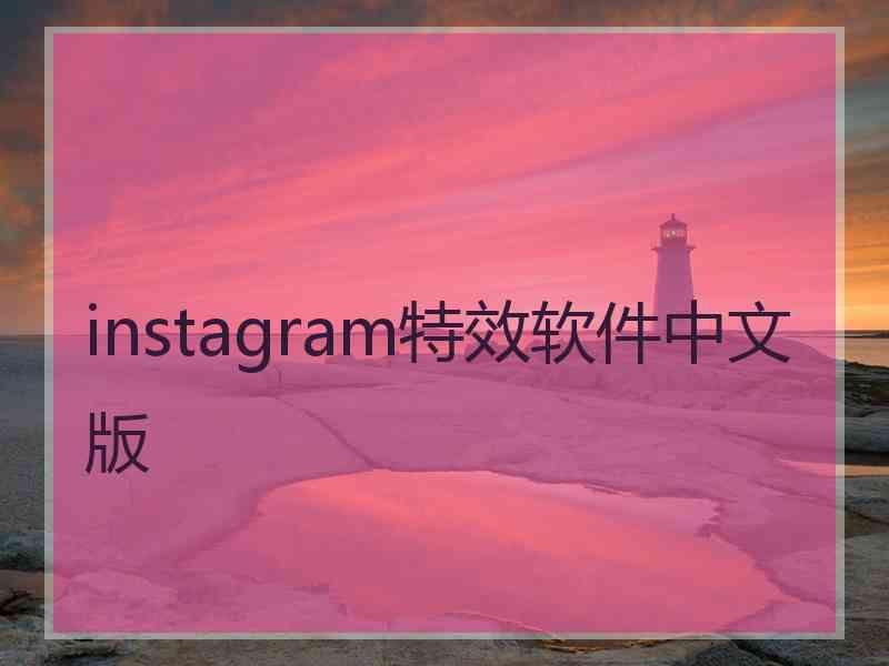 instagram特效软件中文版