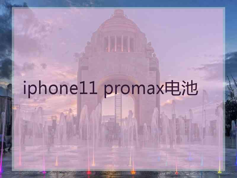 iphone11 promax电池