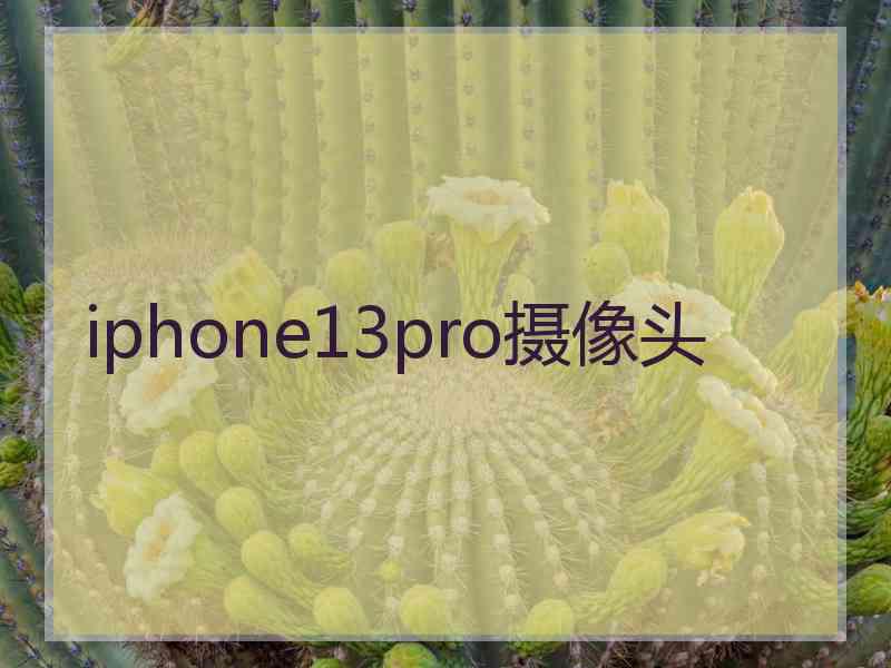 iphone13pro摄像头