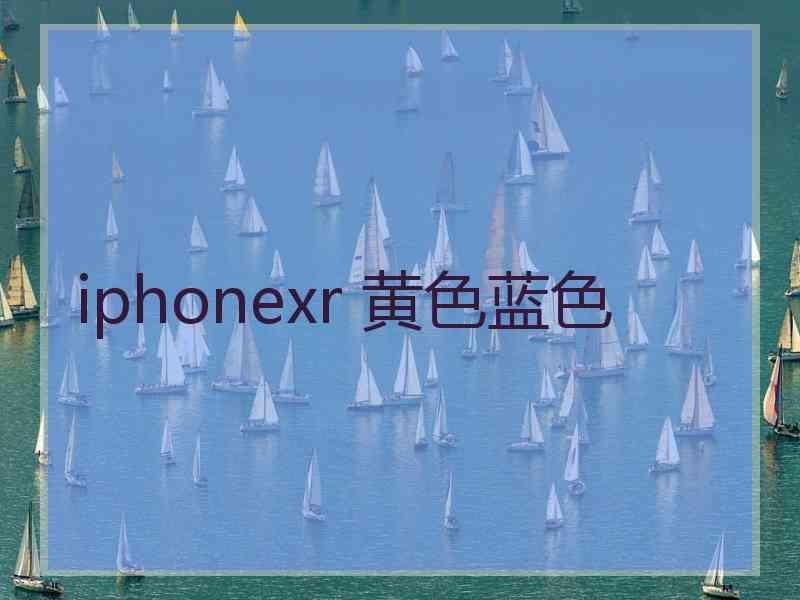 iphonexr 黄色蓝色