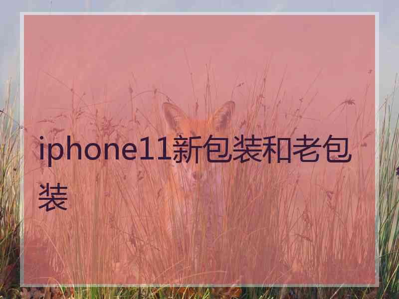 iphone11新包装和老包装