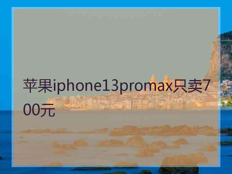 苹果iphone13promax只卖700元