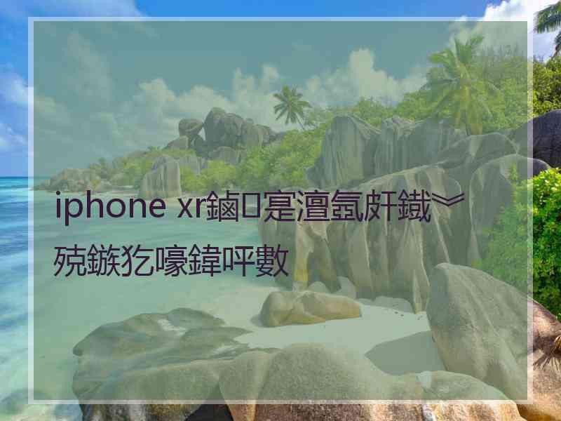 iphone xr鏀寔澶氬皯鐡︾殑鏃犵嚎鍏呯數