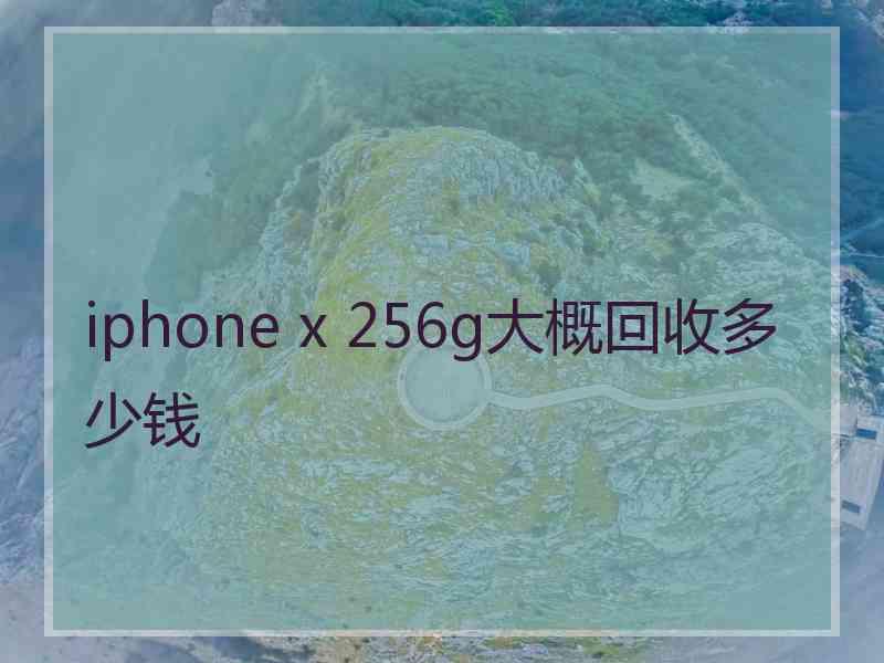 iphone x 256g大概回收多少钱