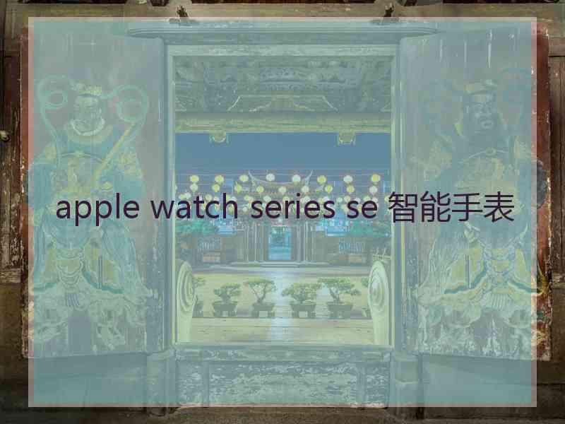 apple watch series se 智能手表