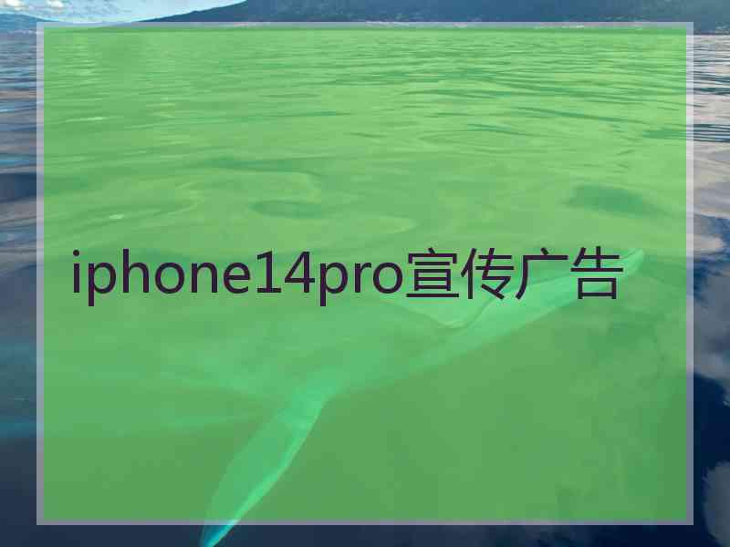 iphone14pro宣传广告