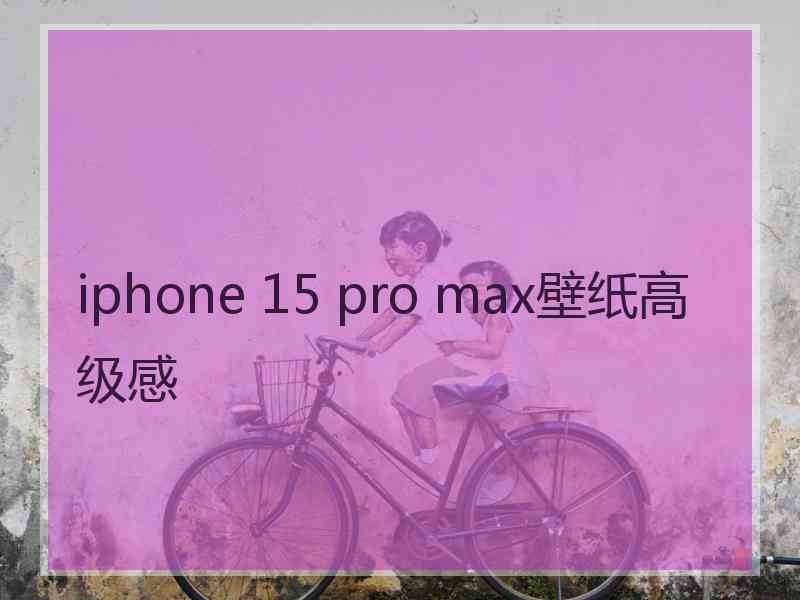 iphone 15 pro max壁纸高级感