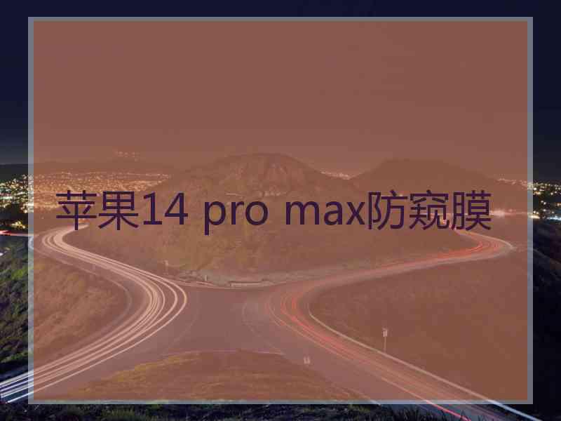 苹果14 pro max防窥膜