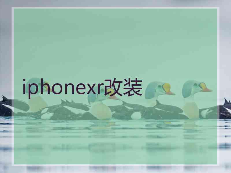 iphonexr改装