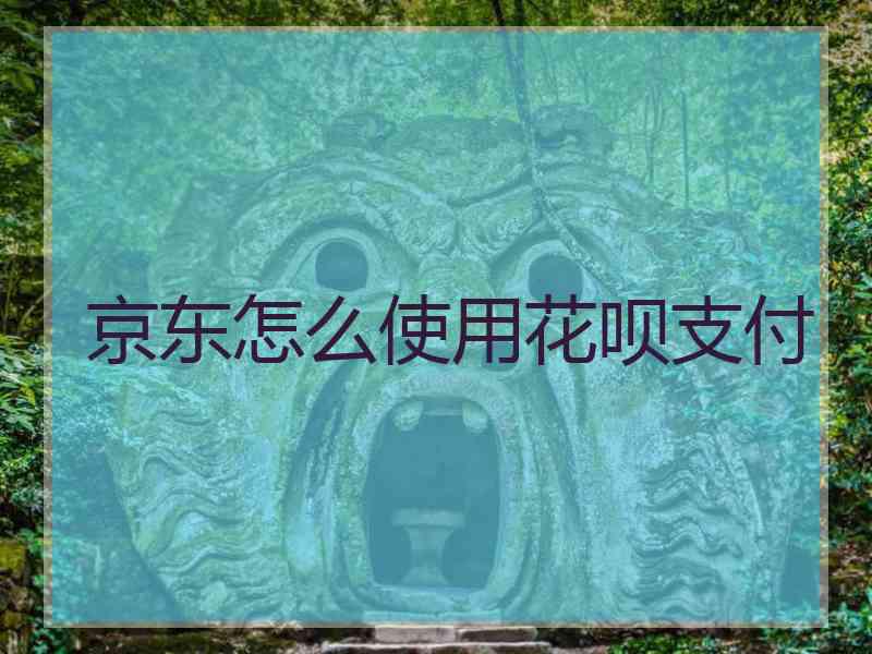 京东怎么使用花呗支付