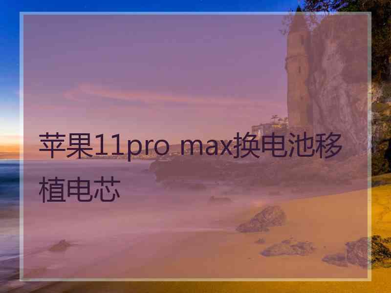 苹果11pro max换电池移植电芯