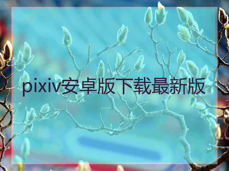 pixiv安卓版下载最新版