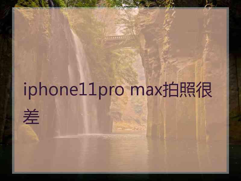 iphone11pro max拍照很差