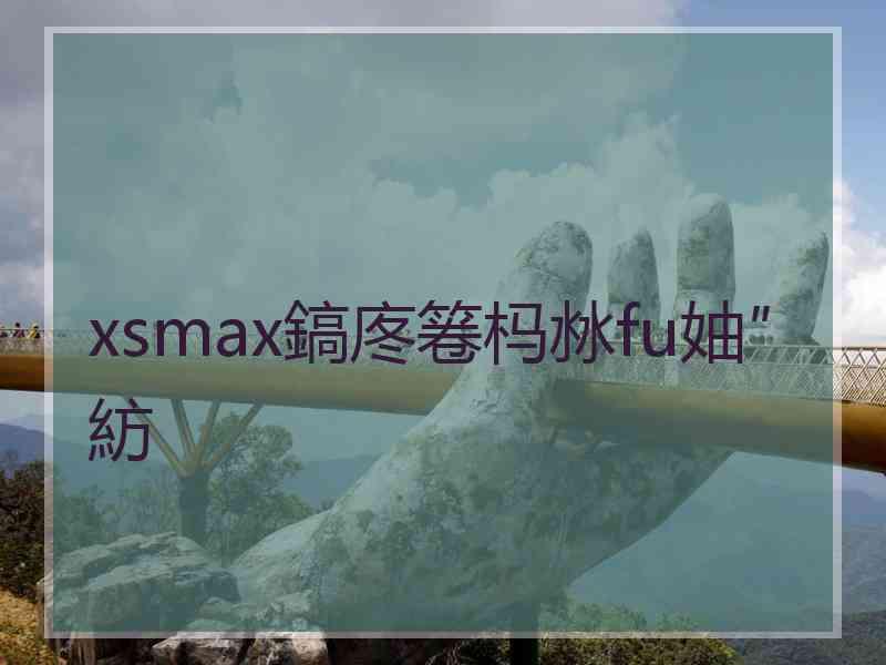 xsmax鎬庝箞杩沝fu妯″紡