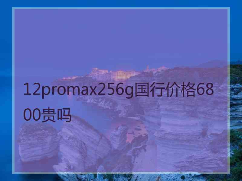 12promax256g国行价格6800贵吗