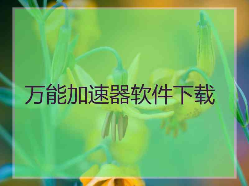 万能加速器软件下载