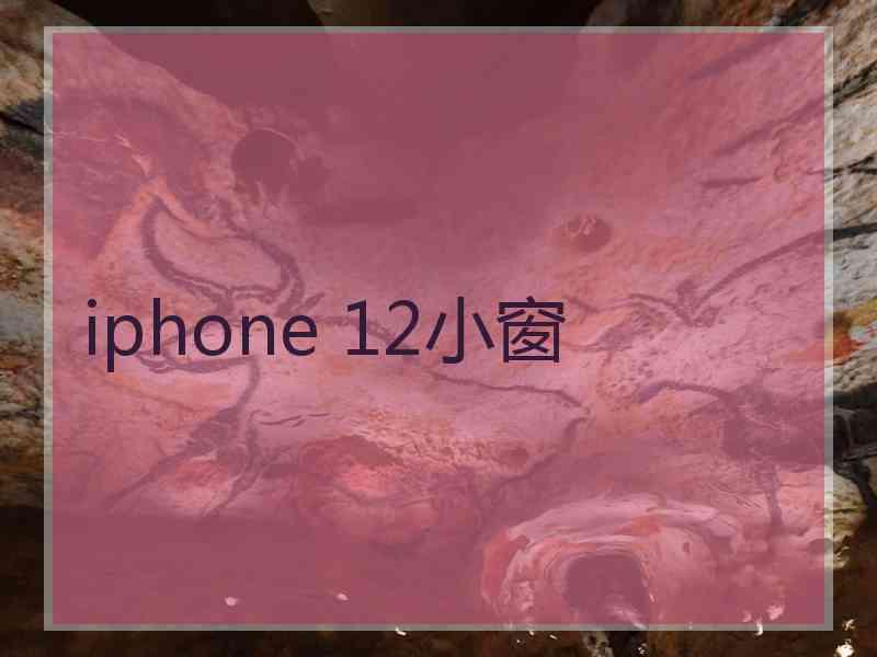 iphone 12小窗