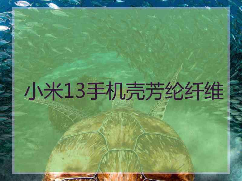 小米13手机壳芳纶纤维