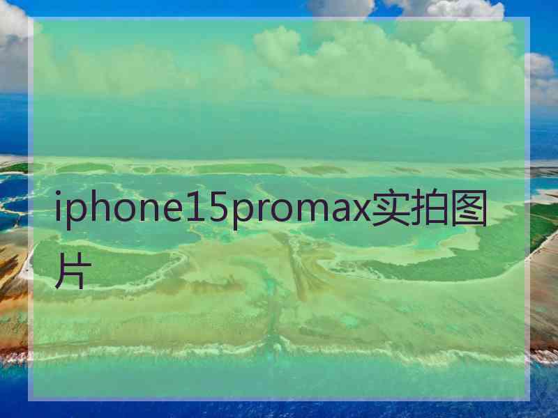 iphone15promax实拍图片