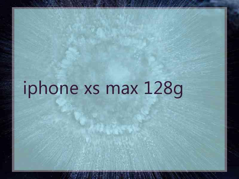 iphone xs max 128g