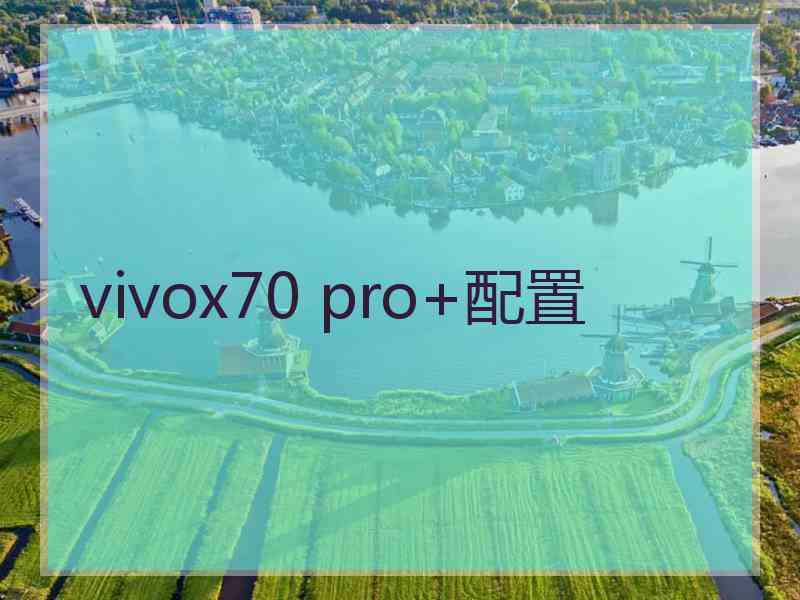 vivox70 pro+配置