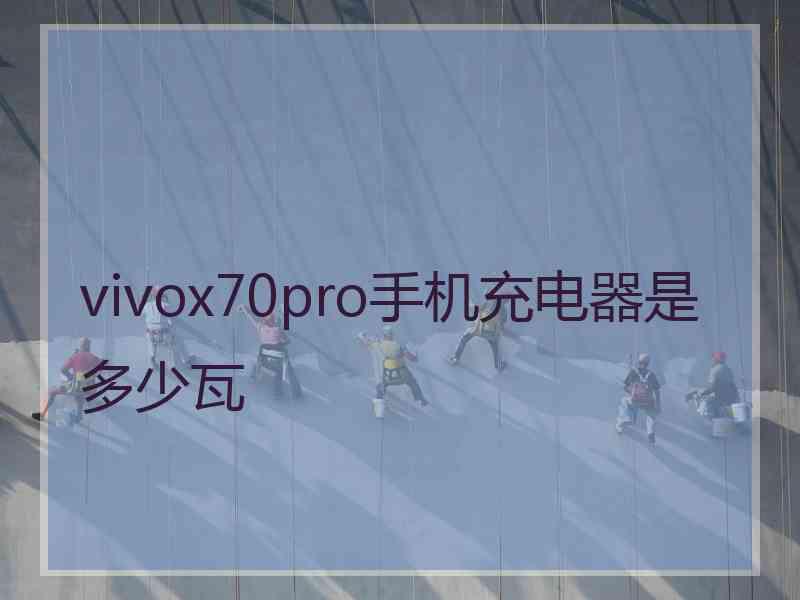 vivox70pro手机充电器是多少瓦