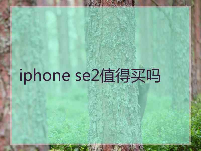 iphone se2值得买吗