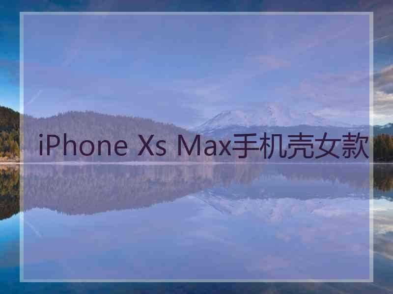 iPhone Xs Max手机壳女款