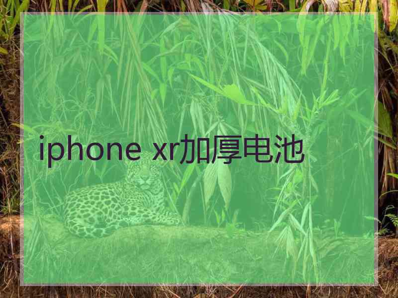 iphone xr加厚电池