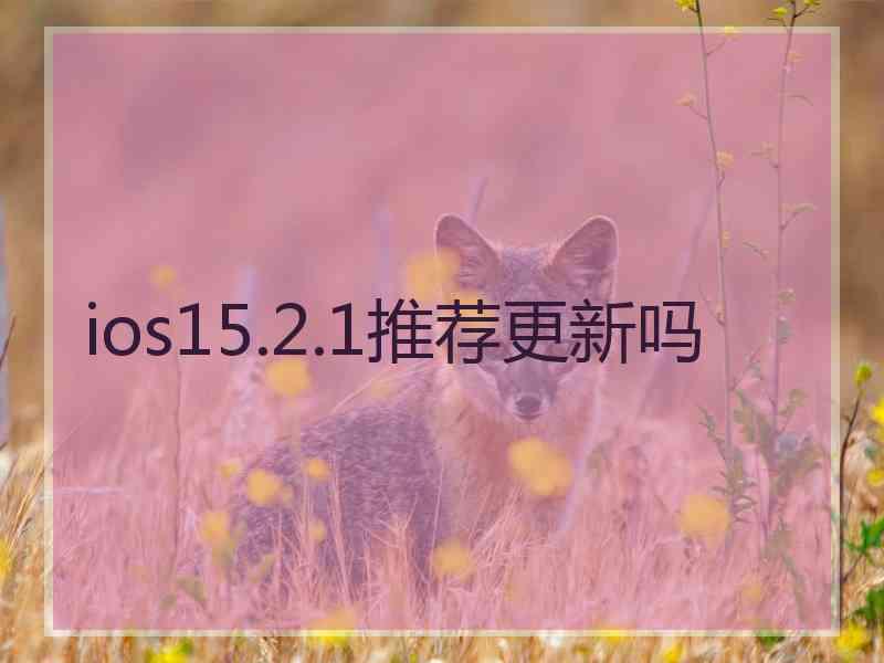 ios15.2.1推荐更新吗