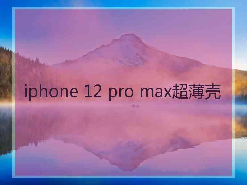 iphone 12 pro max超薄壳