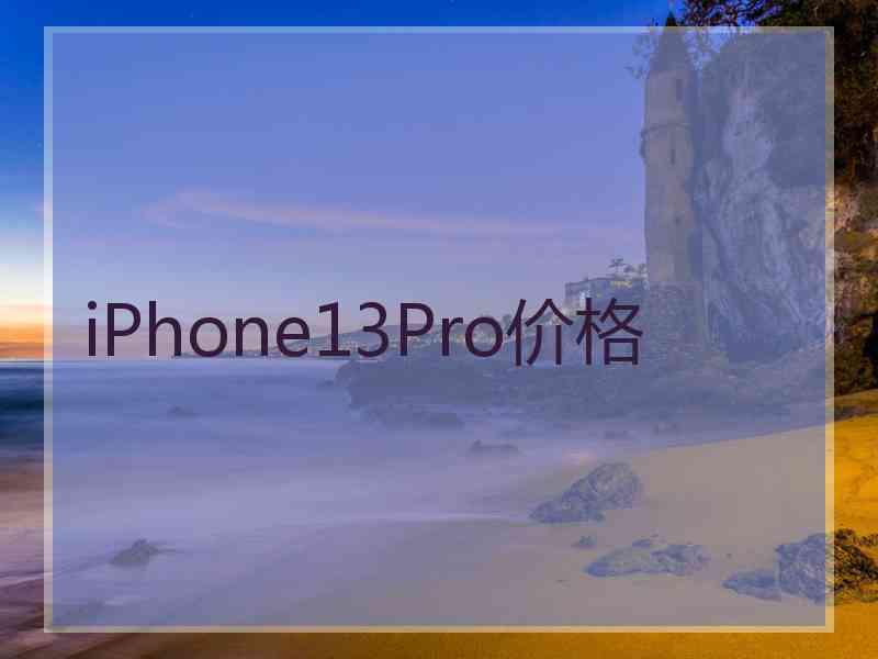 iPhone13Pro价格