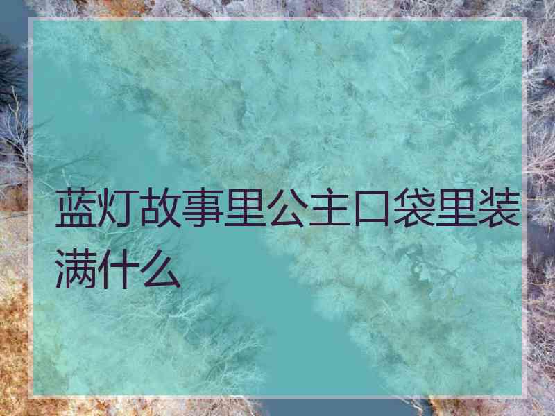 蓝灯故事里公主口袋里装满什么