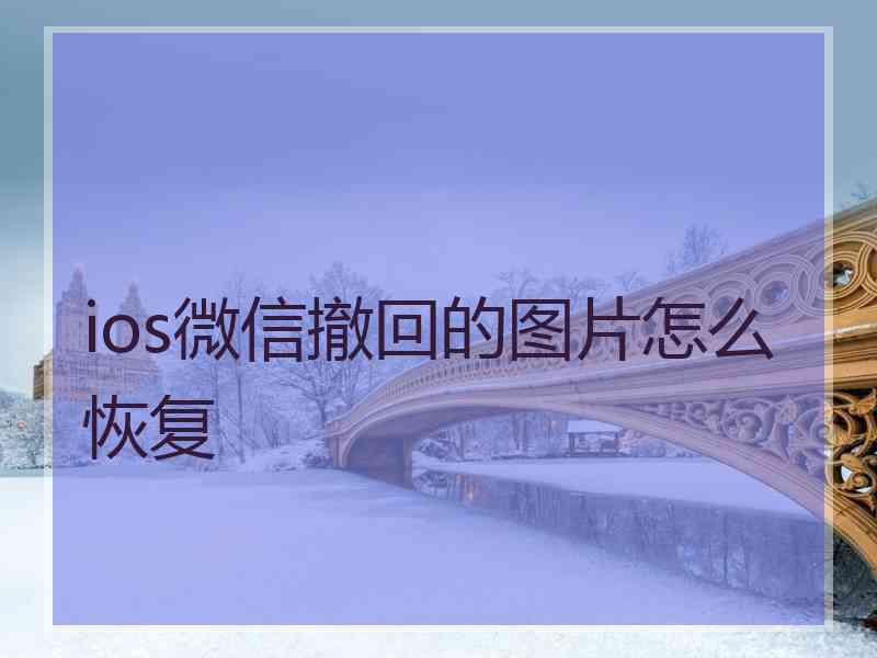 ios微信撤回的图片怎么恢复