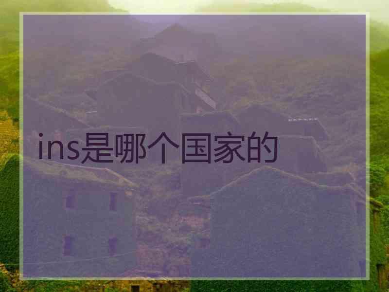 ins是哪个国家的