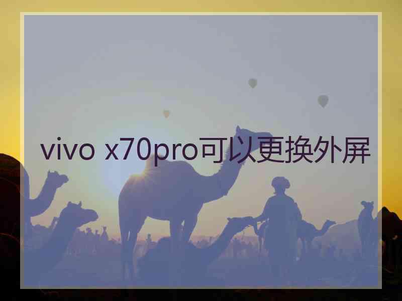 vivo x70pro可以更换外屏