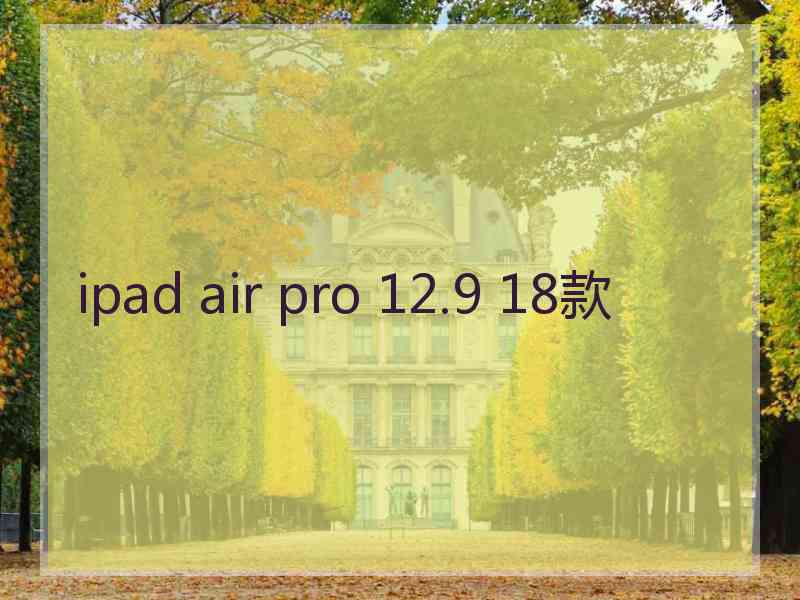 ipad air pro 12.9 18款