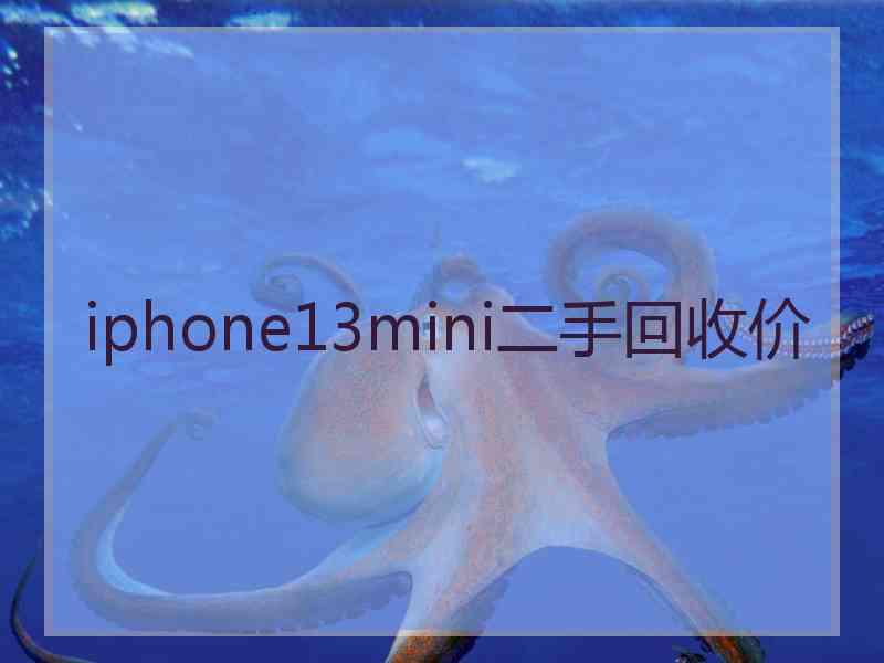 iphone13mini二手回收价