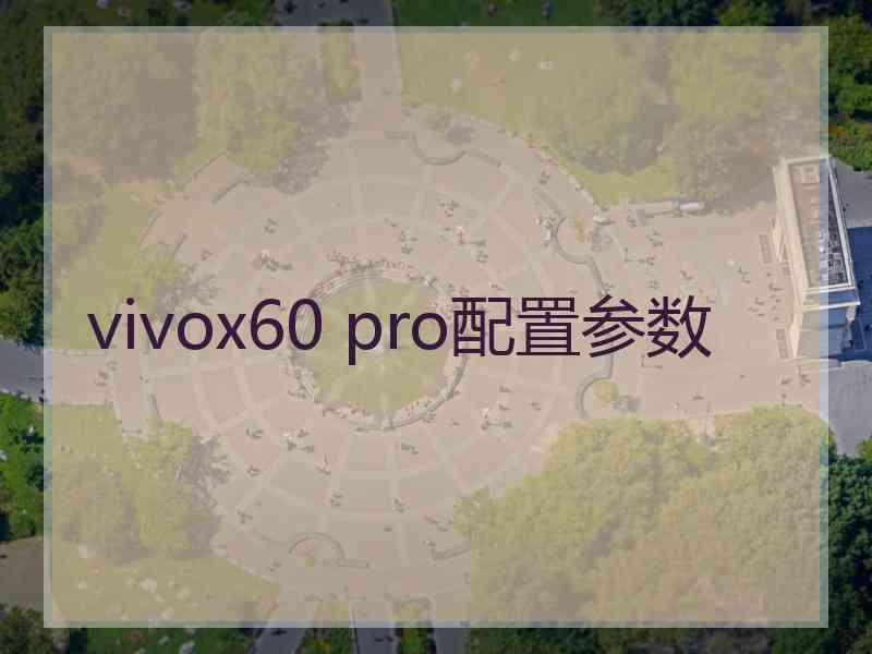 vivox60 pro配置参数