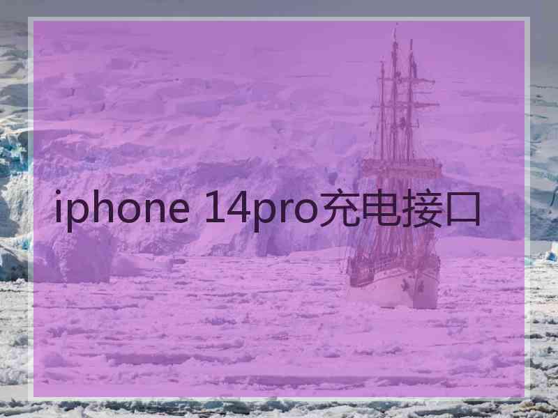 iphone 14pro充电接口