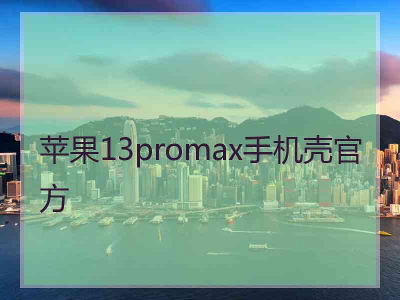 苹果13promax手机壳官方