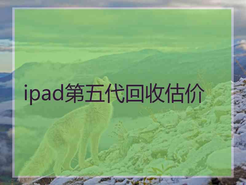 ipad第五代回收估价