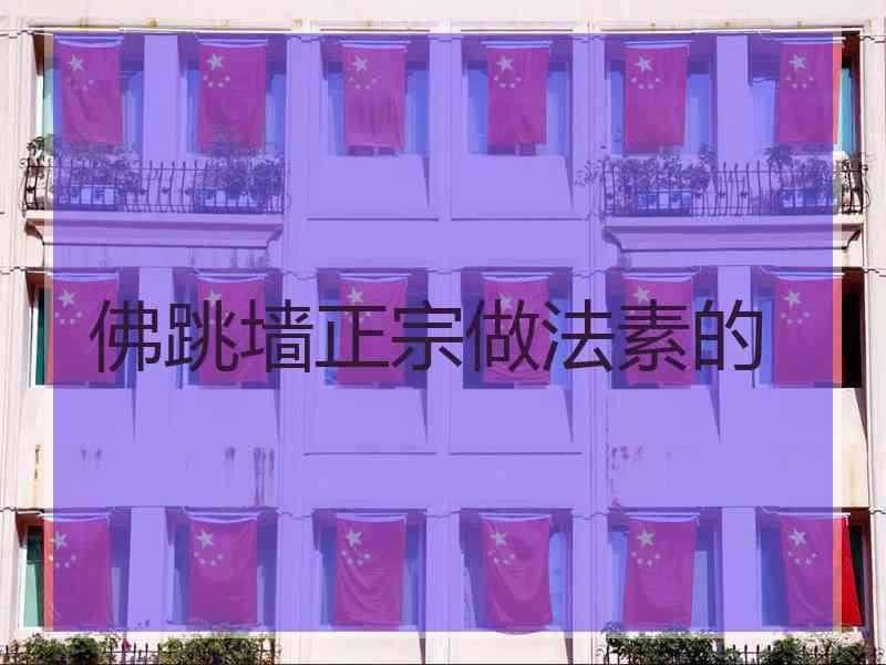 佛跳墙正宗做法素的