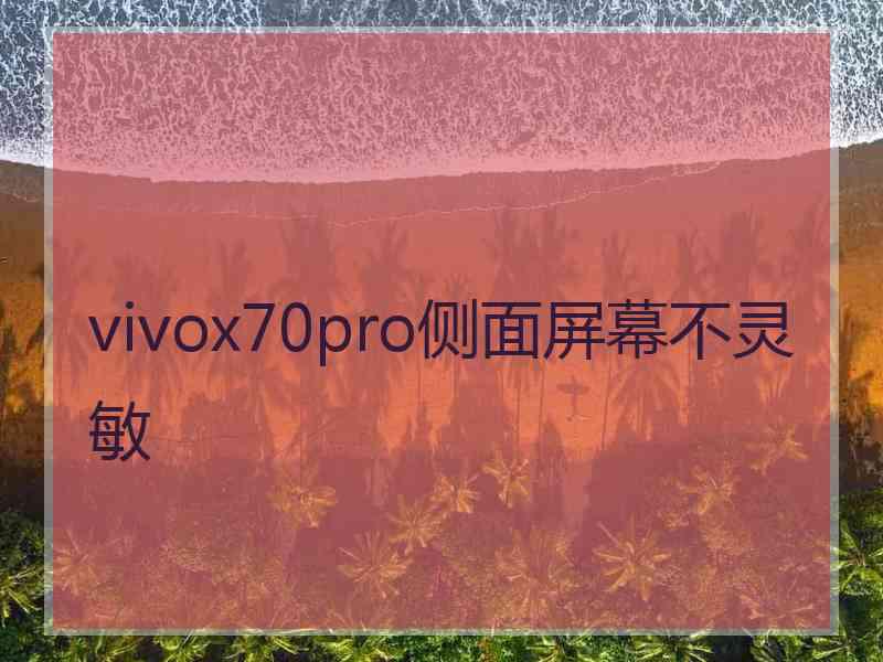 vivox70pro侧面屏幕不灵敏