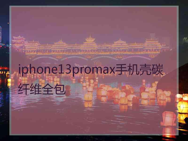 iphone13promax手机壳碳纤维全包