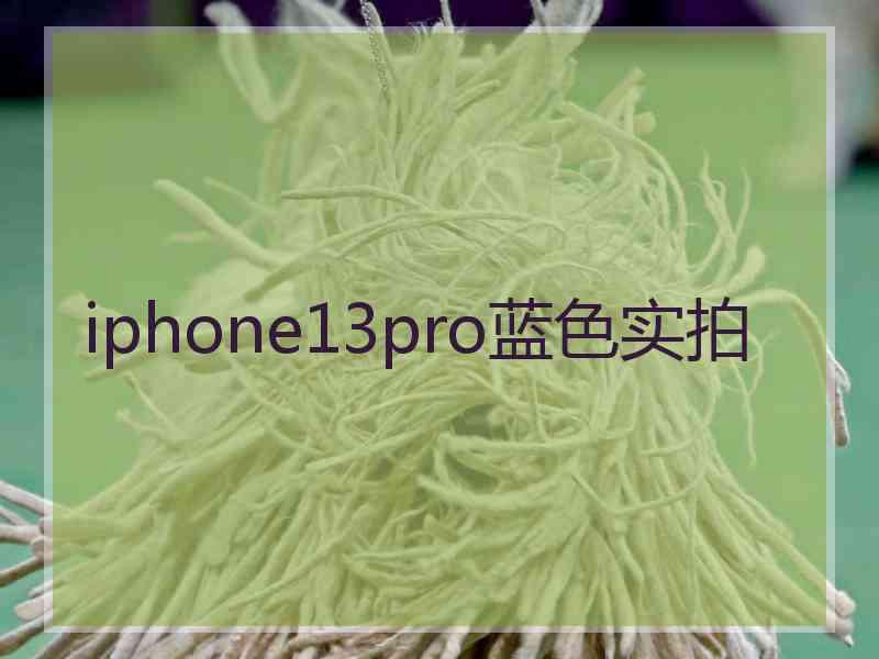 iphone13pro蓝色实拍